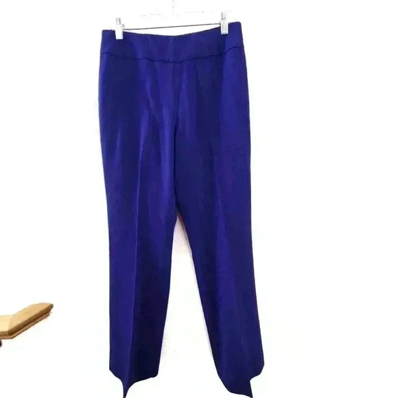 Pendleton 100% Virgin Wool Pants 6 Purple Straight Leg Lined - Picture 1 of 5